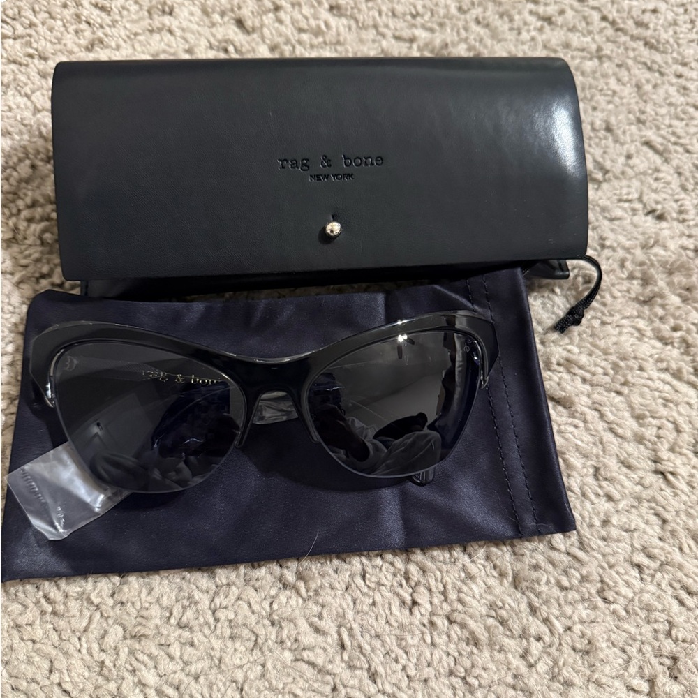 Rag & Bone Sleek Black Sunglasses